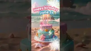 11 June happy birthday to you song🎵Happy birthday wishes #shorts #happybirthday #celebrationavenue