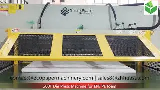 200T Hydraulic Die Cutting Machine for PE/EPE Foam | Suction-Feed Multi‑Layer Efficiency