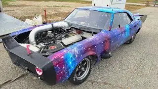 Procharged Camaro test pass. I29Dragway Pacific Junction Iowa.