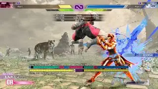 Street Fighter 6 Sagat MEATY heavy Tiger knee covers both wakeup SAFE