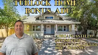 Updated Turlock Craftsman with Bonus ADU | Income Potential + Move-In Ready!