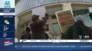 Hundreds protest ICE operations at multiple locations in Kansas City amid Minneapolis tensions