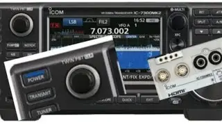 Blue L.E.D Power Swich , ICOM IC-7300 MK2 