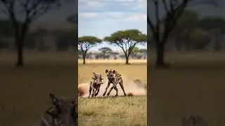 Will the poor warthog, trapped in the hyena&rsquo;s deadly grip escape alive #wildlife #nature #survival