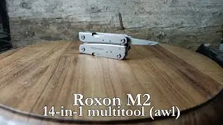 360 view of the Roxon M2 14-in-1 multitool (awl)