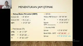 UINRMS#Hisab Ijtimak 1 Ramadhan 1442 H (Materi 3)