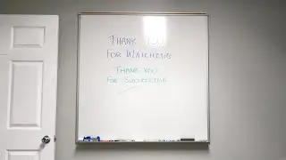 4' x 4' Magnetic Whiteboard Installation using L-Brackets