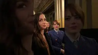 Ana de Armas and Emma Stone on Paris Fashion Week