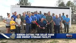 SolarCAM - Solar Farm Storage Facility Ribbon Cutting in Fulton County WNDU 16
