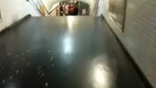 Rugby hooligans Paris metro