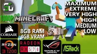 Minecraft RX 570 4GB RYZEN 3 1200