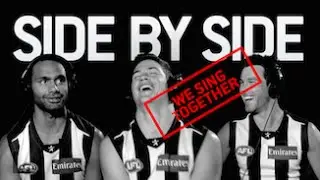 New recruits sing Good Old Collingwood Forever