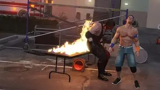 WWE 2K25 | John Cena vs Kane | NXT parking Lot Brawl!