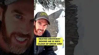 Таяние снега - Подогрев подъездных путей... Пока-пока, уборка снега🔥💯❄️#шорты