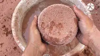 Gritty Red Dirt Water Crumbling ASMR 