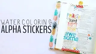 WATERCOLORING ALPHA STICKERS | DELIGHT IN HIS DAY COLLECTION