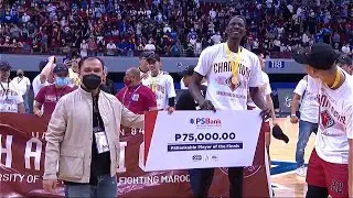 Malick Diouf receives Finals MVP award | UAAP Season 84 Men's Basketball