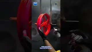 Warna merah stabilo di velg motor?! Langsung aja cobain! #ditonspraypaint #tutorial #repaint #velg