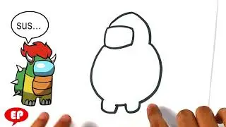 How to Draw Fat Among Us Crewmate - Easy Pictures to Draw