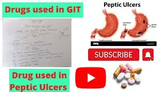 Drugs used in Peptic ulcer diseases/Drugs used in Git disorder/Git drugs #drugs used in peptic ulcer