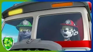 Rocky joins Marshall in his Fire Truck | Rocky PAW Patrol | Cartoons for kids