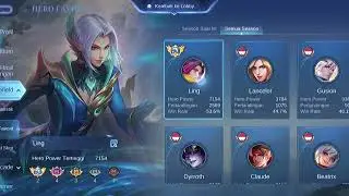 global ling pun ketar ketir lawan bos karung🗿 #mobilelegends #mlbb #globalling vs #hayabusa