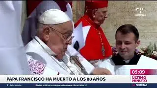 Así informó la televisión chilena sobre el fallecimiento del Papa Francisco (21/04/25)