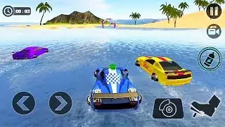 Car Vs Car Water Racing Beach Driving Game | Car Games | Car Driving Games | Car Gameplay 3d