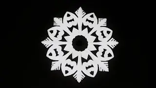 How to Make an Easy Paper Cutting Snowflake | Christmas Mandala Paper Art | Window Decoration