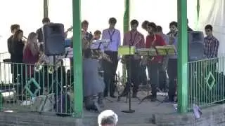 Jazz Festival Marsden Sun 12 Oct 14 13 Bandstand in the Park - Manchester University Jazz Orchestra