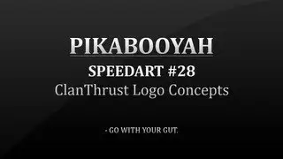 Speed Art Ep. 28 // ClanThrust Logo Concepts