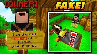 FAKE HYPIXEL OWNER RANK TRAP! - Minecraft SKYWARS TROLLING (NEW YOUTUBE RANK!)