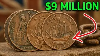 TOP 4 UNCOMMON UK ONE PENNY & HALF PENNY COINS WORTH HUGE MONEY THAT COULD BE IN YOUR POCKET CHANGE!