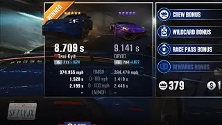 CSR2 Season 250 Prestige Cup Race 30 Final Time - Taycan Turbo S (9.141)