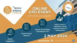 REINSW Strata Forum - Online CPD Event for Strata Managers