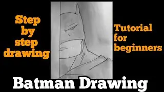 Batman Pencil Sketch | Realistic Superhero Drawing | Star Art Academy