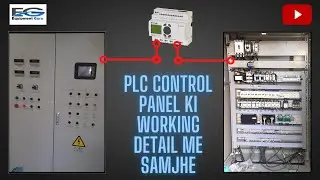 PLC based control panel working for batching plant