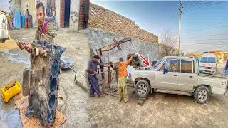 Hard work mechanic did repair Toyota 2L 2400CC Engine HOW to Recycle Rusted parts