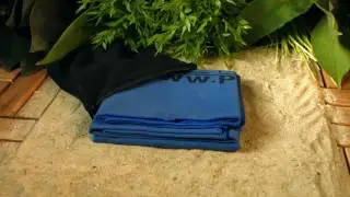 Mikrofaser-Duschtuch 140 x 70 cm, blau