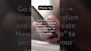 Your iPhone can create custom vibration patterns... #iphone #shorts