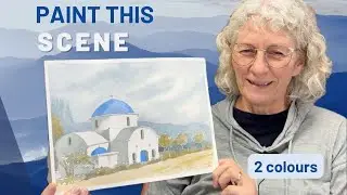 Paint this church with two colours in one hour!