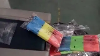 Sponge flow pack machine with euro hole【down paper type】