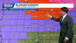 Iowa weather: Winter blast with frigid temps, snow Sunday; blizzard warning for northern counties