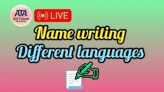 Name writing live|নাম বিভিন্ন ভাষায় লেখা|Name writing different languages#namewriting#live