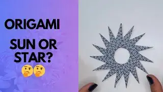 Origami Star or Sun Tutorial: Create Celestial Paper Art