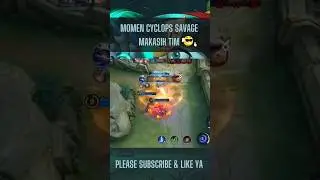 Cyclops Gameplay !!! Tutorial Savage 🔥 #shorts #mobilelegend #cyclops