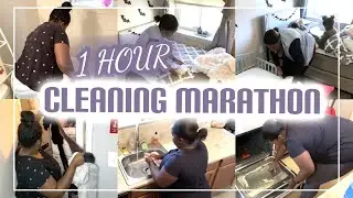 1 HOUR CLEANING MARATHON 2020 || CLEANING MOTIVATION || SHE SHE ROSE