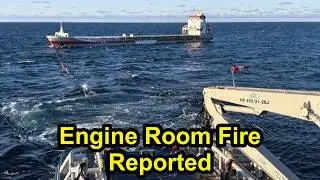 Swedish Coast Guard Tug Saves Fire Hit Freighter From Grounding.