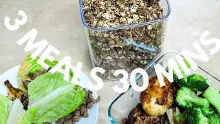 3 Easy Meal prep Ideas in 30 Minutes