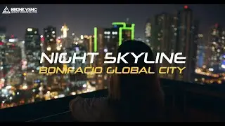 BGC Night Skyline. City Ambience. Manila, Philippines | BMPCC4K Lowlight